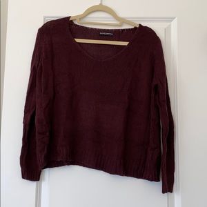 Brandy Melville Burgundy knit sweater
